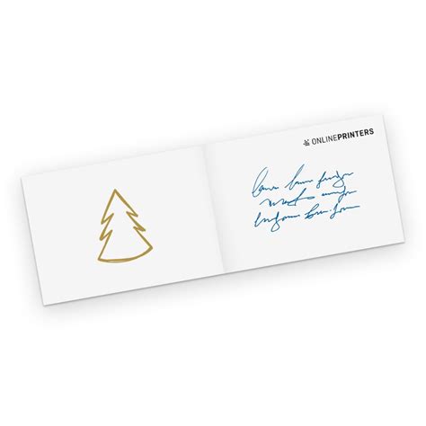 Folded Christmas Cards Landscape A6 A6 At Onlineprinters