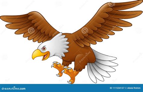 Cartoon Eagle Flying | CartoonDealer.com #111534137