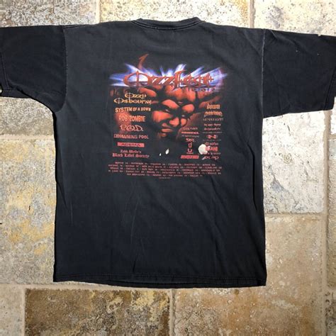 Band Tees Vintage 2002 Ozzfest Tour Tee Rob Zombie Ozzy Osbourne Grailed