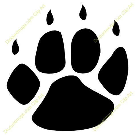 Panda Paw Print - ClipArt Best