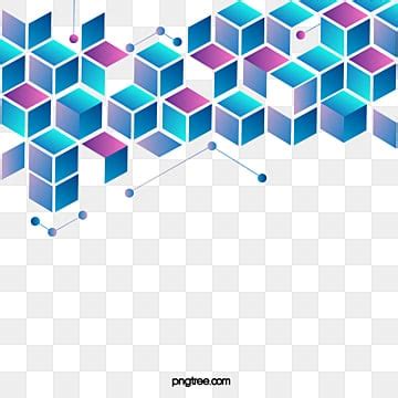 Blue Abstract Geometric Vector Hd Images Blue Solid Geometric Square