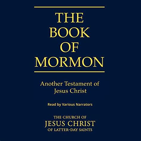 The Book Of Mormon By The Church Of Jesus Christ Of Latter Day Saints