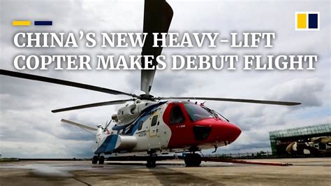 China Made New Heavy Lift Multirole Helicopter Ac313a Makes Maiden