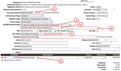 Facturación de Anticipos EasySmart