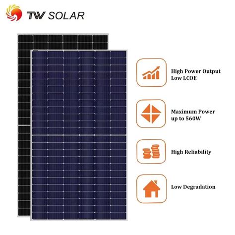 Tw Solar Twmpd Hs W P Type Half Cell Monofacial Module W