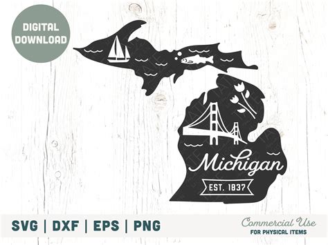 Vintage Michigan Svg Cut File Michigan Home Svg Michigan Etsy