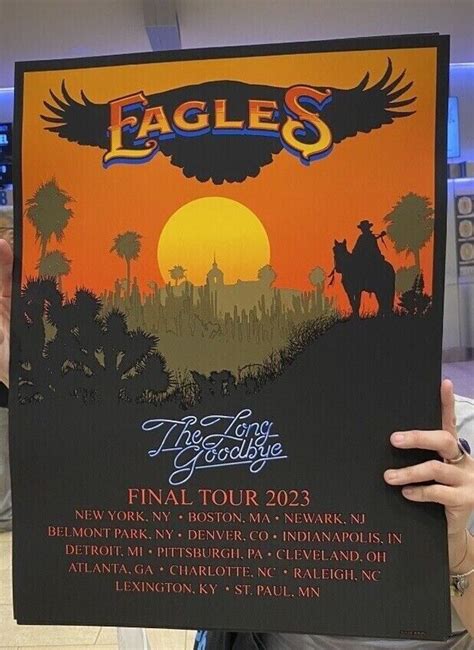 Eagles The Long Goodbye 2023 Final Tour Poster sold by Aggregate Leone ...