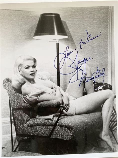 Jayne Mansfield Signed Photo