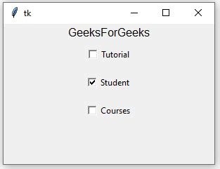 Checkbuttons In Tkinter Gui Programming Python Tkinter Tutorial Images