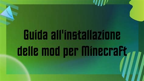 Guida All Installazione Delle Mod Per Minecraft