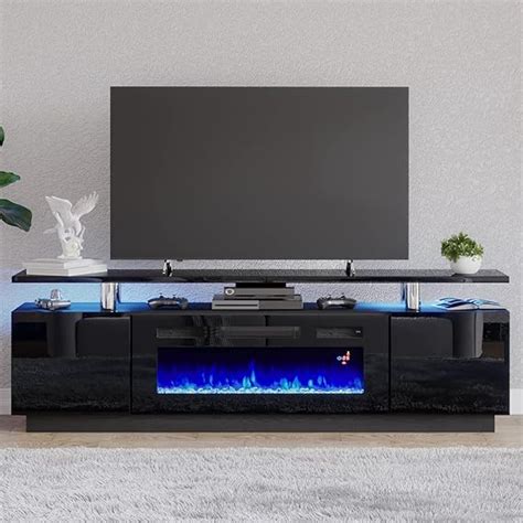 Amazon AMERLIFE Fireplace TV Stand With 36 Fireplace 70 Modern