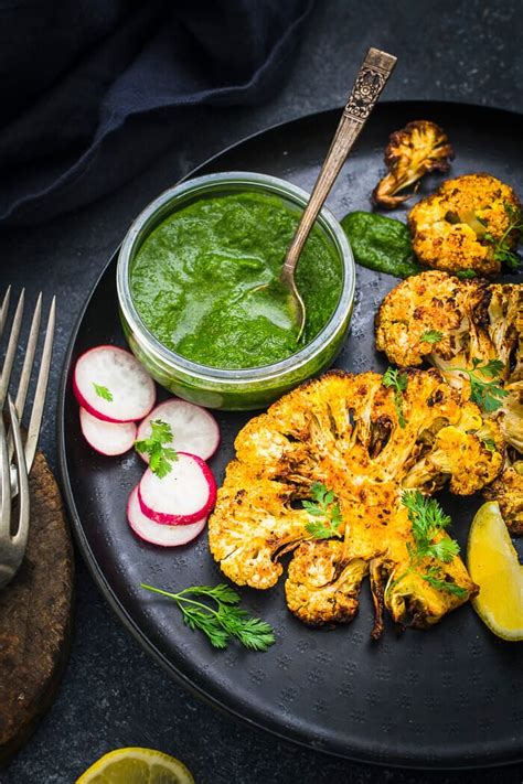 Air Fryer Cauliflower Steaks Sandhya S Kitchen