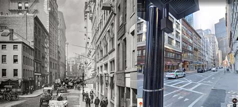 Corner of State and Broad Streets, Boston, Then and Now - Historical Pix