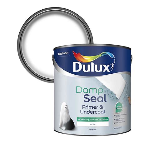 Dulux Damp Seal White Primer And Undercoat 2 5l Diy At Bandq