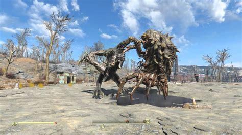 Fallout 4 Legendary Mythic Deathclaw Vs Mirelurk Queen Youtube