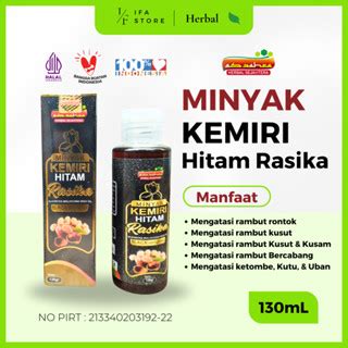 Jual Minyak Kemiri Hitam Rasika Minyak Kemiri Bakar Original