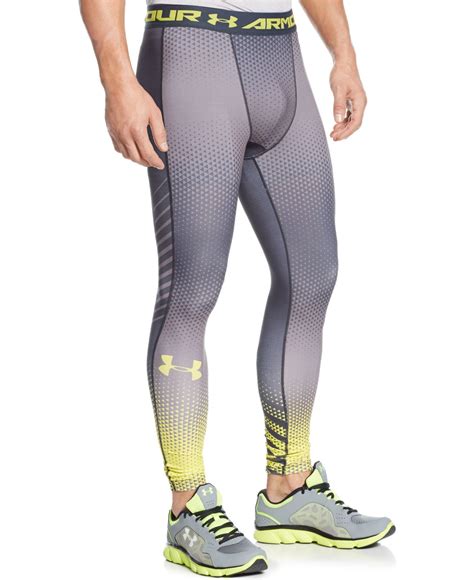 Lyst Under Armour Exo Heatgear Compression Leggings In Gray For Men