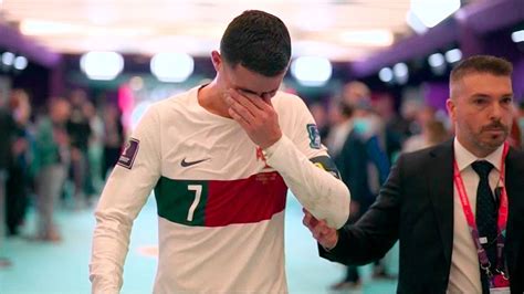 La imagen más triste lágrimas de Cristiano Ronaldo tras la eliminación