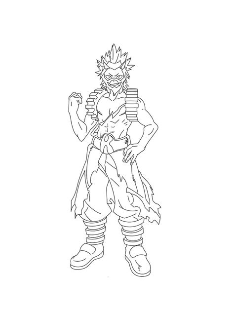 Kirishima Coloring Page