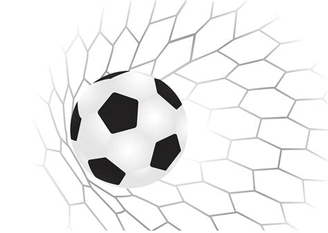 Bola De Futebol No Gol Rede 10135744 PNG