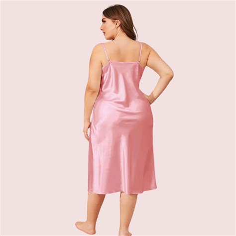 Solid Satin Slip Dress For Xl Xl Women Buy Now Snazzyway