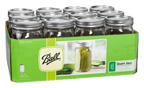 Ball Wide Mouth Quart Jars 12 Ct 32 Oz Kroger