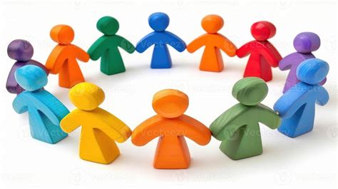 Diversity Equity And Inclusion Concept Deib Colorful Wooden Figures