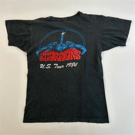 Vintage 1984 Scorpions Shirt Medium Love At First Sting Madd Vintage