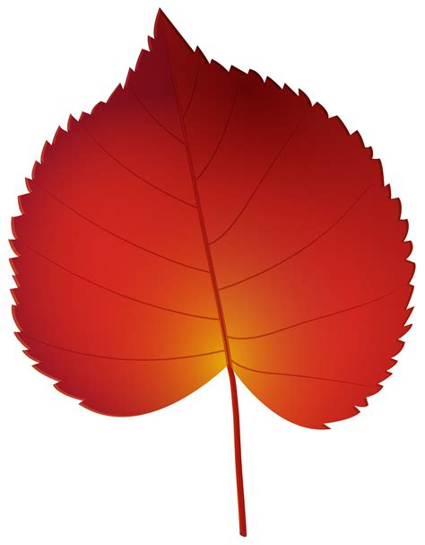 Red Autumn Leaf PNG Clip Art Best WEB Clipart