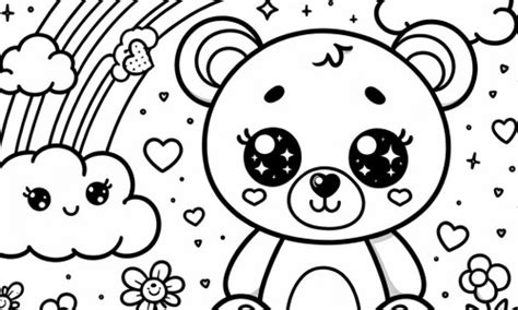 Coloriage Dun Nounours Mignon à Télécharger Ou à Imprimer Gratuitement