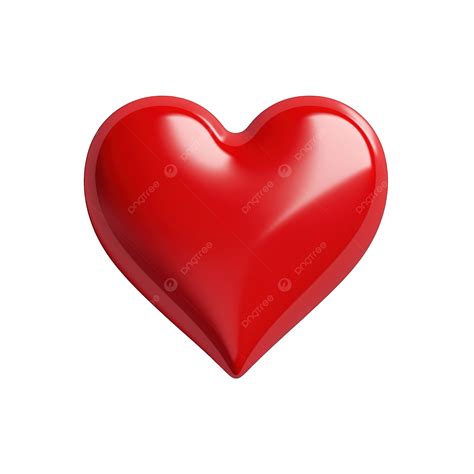 Minimal 3d Illustration Of Beautiful Red Love Heart Heart Love 3d