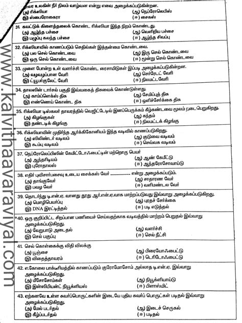 கல்வித்தாவரவியல் 11th Botany Book Back One Marks Tamil Medium