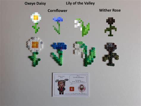 Minecraft Flowers: Dandelion, Poppy, Blue Orchid, Allium, Azure Bluet ...