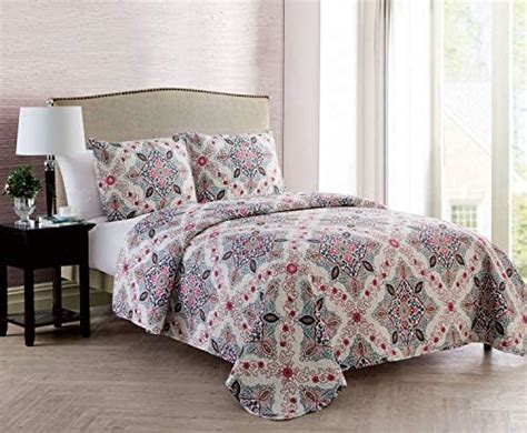 Amazon Jaba Piece Fine Printed King Size Quilt Set All Season