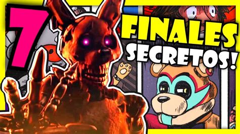 FNAF SECURITY BREACH Como DESBLOQUEAR Los 7 FINALES YouTube