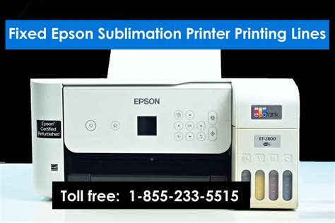 How To Fix Epson Sublimation Printer Printing Lines