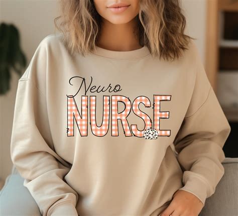 Fall Neuro Nurse Sweatshirt Neuro Nurse Pumpkin Shirt Neurology