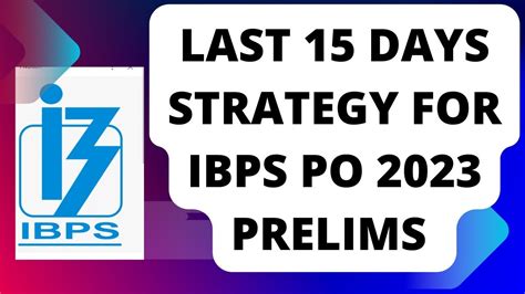 Last Days Strategy For Ibps Po Days Study Plan For Ibps Po