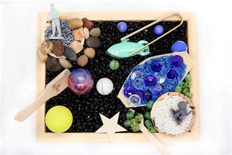 Outer Space Themed Sensory Bin Play Kit By Wonderful Box Etsy