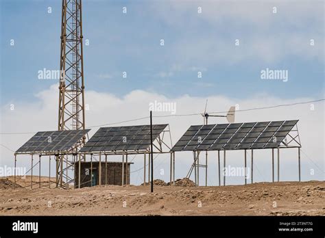 Solar Energy Facilities in Western China Stock Photo - Alamy