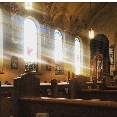 Sun Shining Through Church Window Catholic Derry Preacher