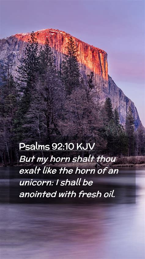 Psalms Kjv Mobile Phone Wallpaper But My Horn Shalt Thou Exalt