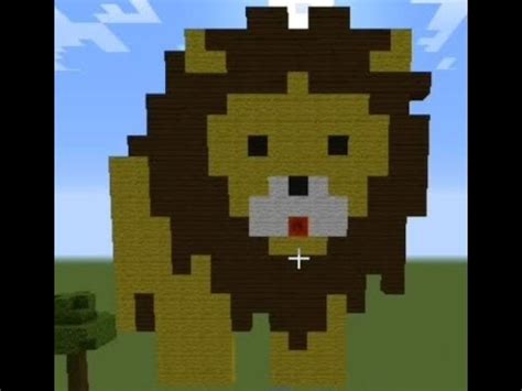 Minecraft Lion Pixel Art