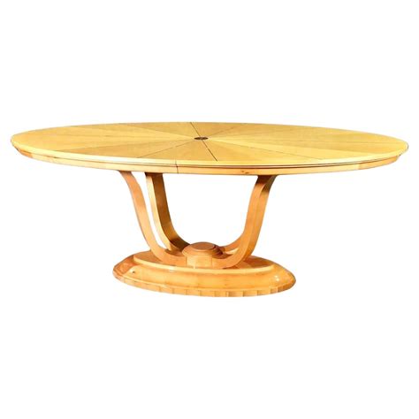 Deco Style Oval Dining Table For Sale at 1stDibs