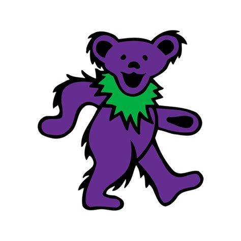 Purple Dancing Bear Sticker Grateful Dead Official Store