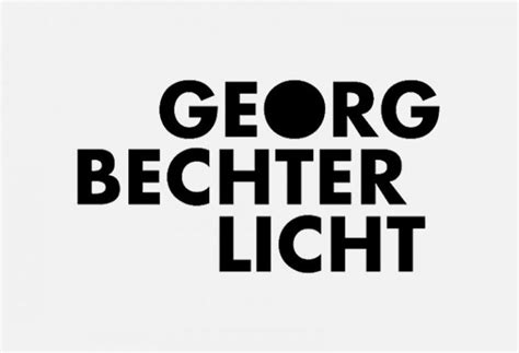 The Words George Bechter Light Are Black And White Against A Plain