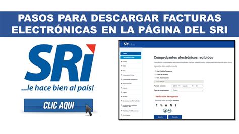 Descarga Facturas Electrónicas En La Página Del Sri 2022