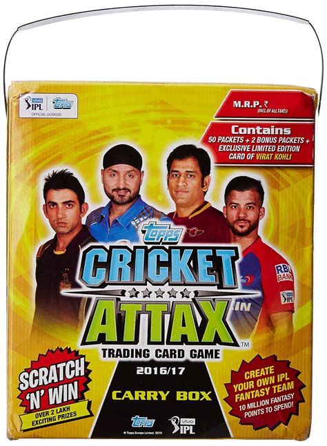 Buy Topps IPL CA 2016 50s Carry Box Multi Color Online At Low Prices