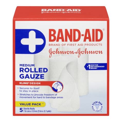 Buy Band Aid Medium Sterile Rolled Gauze Value Pack In Canada Free