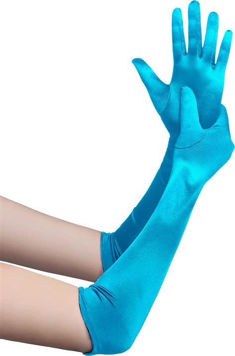 Amazon Babeyond Long Opera Party S Satin Gloves Stretchy Adult